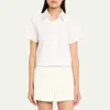 Frame Women's The Seersucker Top In White In Multi
