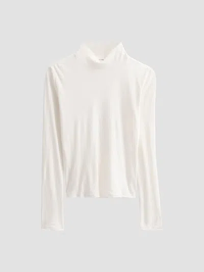 Frame Women's The Shadow Cotton Turtleneck In Cream