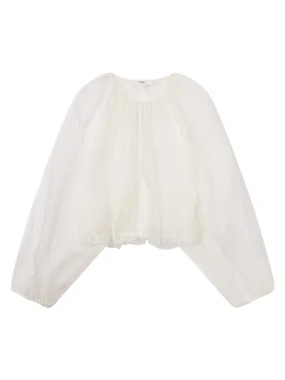 FRAME WOMEN'S THE SHEER BALLOON BLOUSE