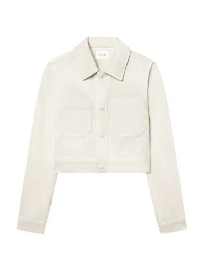 Frame The Small Denim Jacket In Neutral