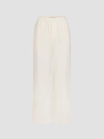 Frame Women's The Sotheby's Cotton Loose Pants In Ecru
