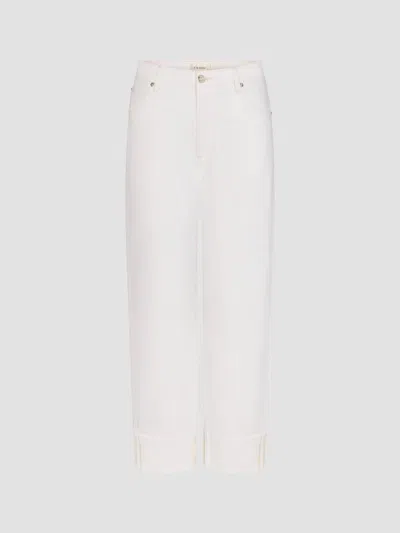 Frame Women's The Sotheby's Cuffed Jeans In White