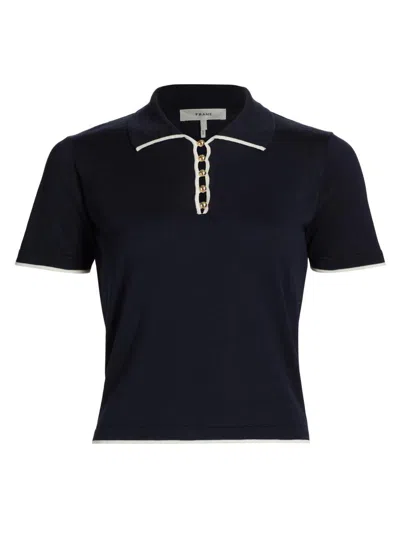 Frame Women's The Sport Cotton Short-sleeve Polo Shirt In Multi