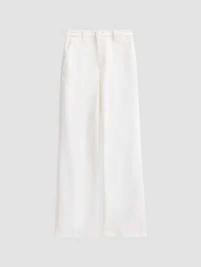 Frame Women's The Straight Trousers In Natural Clean