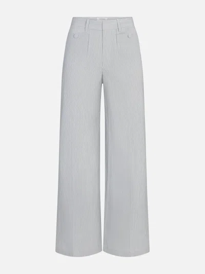 Frame Women's The Stripe Modernist Pocket Trouser Pants In Gray