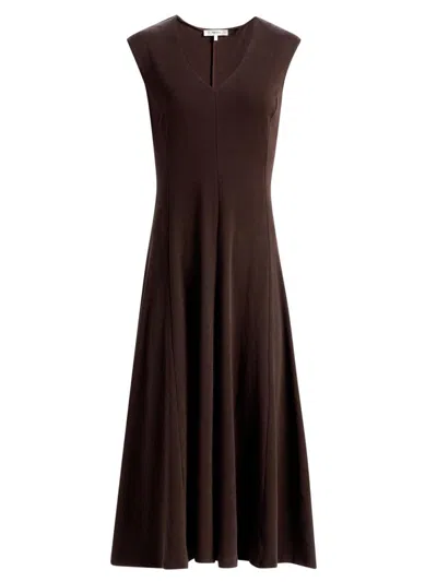 Frame Women's The Studio Cotton Jersey A-line Midi-dress In Brown