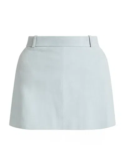 Frame Women's The Suede Miniskirt In Blue