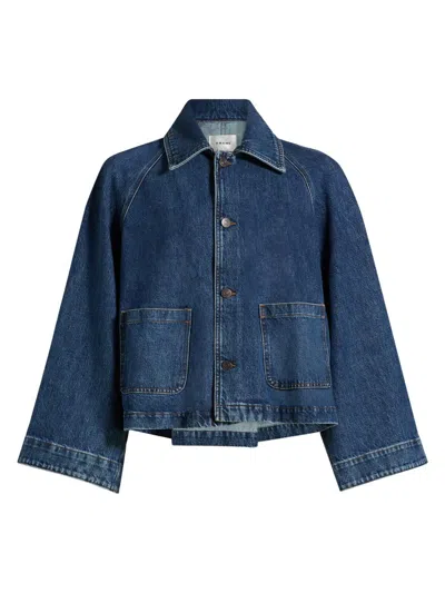 Frame Women's The Swing Denim Jacket In Blue