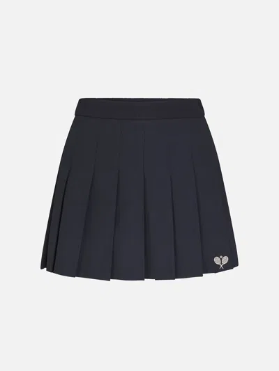 Frame Women's The Tennis Pleated Skirt In Blue