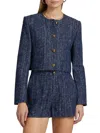 Frame Women's The Tweed Jacket In Blue