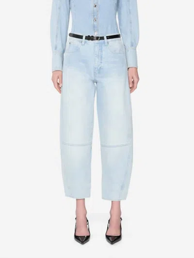 Frame Women's The Twisted Jeans In Never In Blue