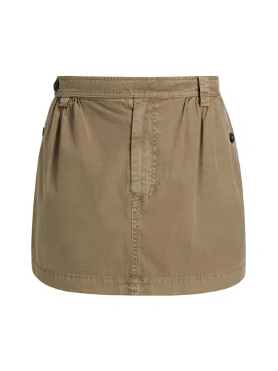 Frame The Utility Skirt Army In Brown