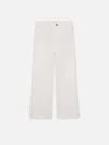 Frame Women's The Wide In Au Natural Clean In White In White