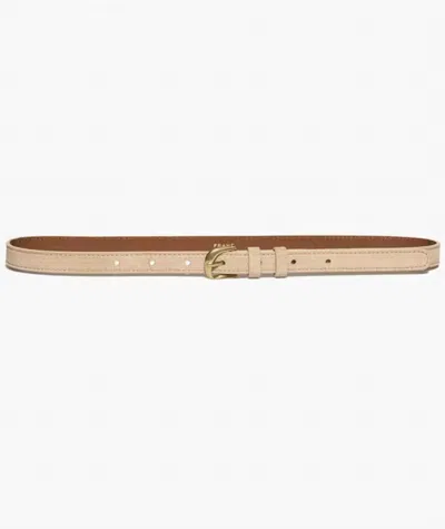 Frame Women's Twist Buckle Belt In Chalk In Neutral
