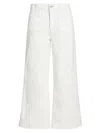 Frame High Rise Le Palazzo Crop Jean In Au Natural Clean Raw After In Au Natural Clean