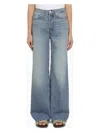 Frame Wide-leg Jeans 1978 Light Blue Denim In Light Blue