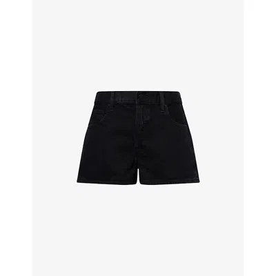 Frame Womens The Hang Mid-rise Denim Shorts Axiom