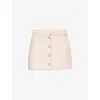 Frame Womens Tweed Two-slip-pockets Cotton-blend Mini Skirt Azalea Multi In Azalea Multi