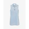 Frame The City Shift Denim Dress In Blue