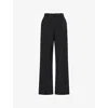 Frame Womens  The City Straight-leg Stretch-woven Trousers In Multi
