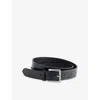 Frame Womens Utility Leather Belt Black In Black