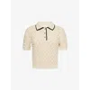 Frame The Bauble Polo Top In Cream