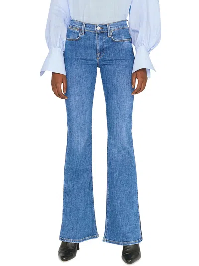 Frame Le High High-rise Flared Jeans In Light Denim