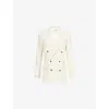 Frame The Relaxed Everyday Blazer In Ecru