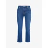 Frame Womens Femma The Pencil Five-pockets Straight-leg High-rise Stretch-denim Blend Jeans In Femma