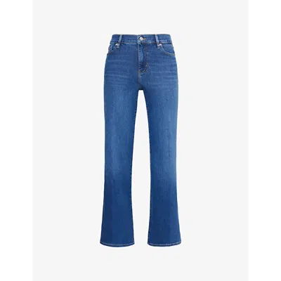 Frame Womens  Le Slim Palazzo Five-pockets Wide-leg High-rise Stretch-denim Blend Jeans In Femma