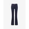 Frame High-rise Bootcut Cropped Jeans In Stargirl