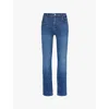 FRAME WOMENS SKYWALK LE HIGH STRAIGHT-LEG COTTON-BLEND STRETCH-DENIM JEANS