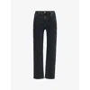 Frame Womens Radio Le Sleek High-rise Straight-leg Stretch-denim Jeans In Radio