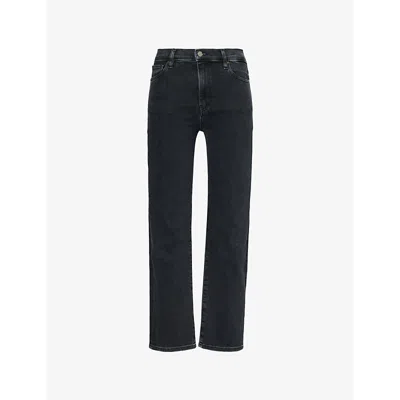 Frame Womens Radio Le Sleek High-rise Straight-leg Stretch-denim Jeans