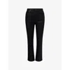 Frame The Equestrian Straight Suede Pant In Multi