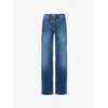 Frame Le Slim Palazzo Raw After Jeans In Lupine