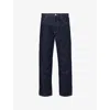Frame Womens  The Hang Five-pockets Straight-leg Mid-rise Regenerative-denim Jeans In Rinse