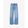Frame Womens Rundown The Loose Wide-leg Denim Jeans