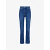 Frame Womens Femma The Pencil Five-pockets Straight-leg High-rise Stretch-denim Blend Jeans In Femma