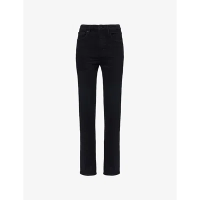 Frame Womens The Pencil Five-pockets Straight-leg High-rise Stretch-denim Jeans Levitate
