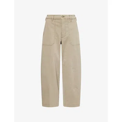Frame Womens Thyme The Ranger Utility Stretch-cotton Trousers In Neutral