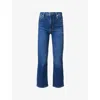 Frame Womens The Reboot Crop Flared-leg High-rise Stretch Denim-blend Jeans Femma In Femma