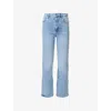 Frame Womens The Reboot Crop Flared-leg High-rise Stretch Denim-blend Jeans Lark