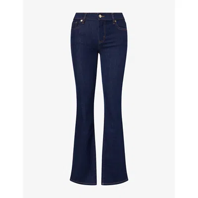 Frame Womens  The Rodeo Flared Denim Jeans In Rinse