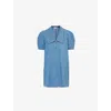 Frame Womens The Sailor Puffed-sleeves Denim-blend Mini Dress Starlet In Starlet