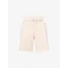 Frame Womens Azalea Multi The Seersucker Striped Stretch-woven Shorts In Azalea Multi