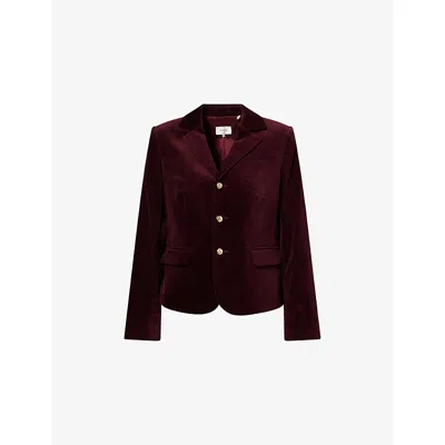 Frame The Velvet Smart Blazer In Animal Print