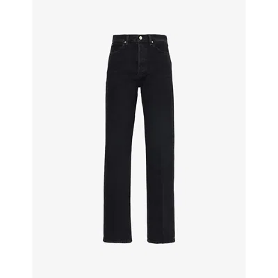 Frame Womens The Vertical Straight-leg Denim Jeans Death Valley