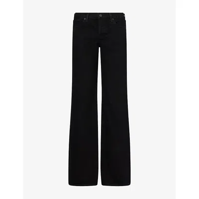 Frame Womens  X Amelia Gray The Gray Denim Jeans Black