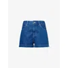 Frame The Charm High Waist Denim Shorts In Graphic